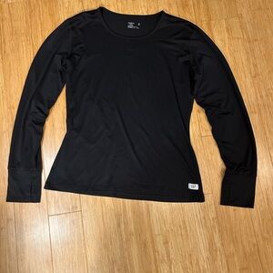 GAP Black Fitted Long Sleeve T-Shirt